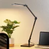 Lindby LED-skrivebordslampe Antisa, sort, CCT, dæmpbar