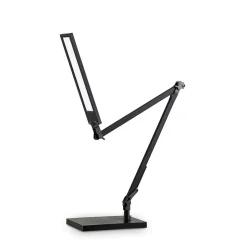 Lindby LED-skrivebordslampe Antisa, sort, CCT, dæmpbar