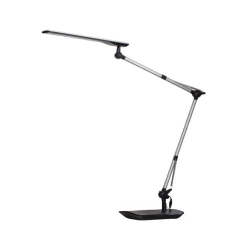 Lindby LED-skrivebordslampe Felipe, sort, klemmefod