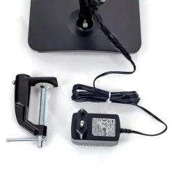 Lindby LED-skrivebordslampe Felipe, sort, klemmefod