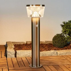 Lindby LED-sokkellampe Antje, bevægelsessensor, IP44