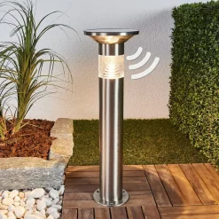 Lindby LED-sokkellampe Jalisa, 54 cm, solcelle, sensor