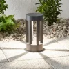 Lindby LED-sokkellampe Jordis, 22 cm, antracit, aluminium