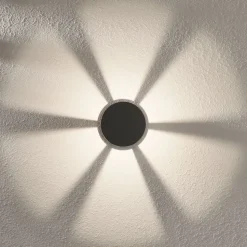 Lindby LED-sokkellampe Jordis, 22 cm, antracit, aluminium