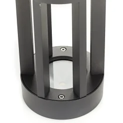 Lindby LED-sokkellampe Jordis, 22 cm, antracit, aluminium