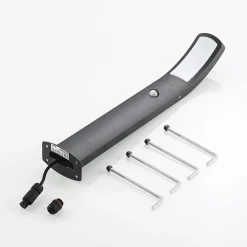 Lindby LED-sokkellampe Moshe, 60 cm, antracit, sensor