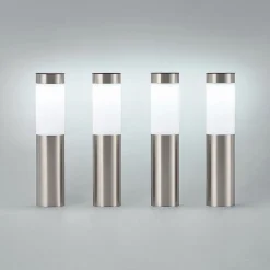 Lindby LED-sokkellampe, sæt med 4, jordspyd, 31 cm, IP44
