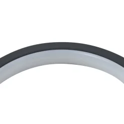 Lindby LED-solcellejordspyd Syrene, 18 cm, sort, aluminium