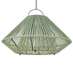 Lindby LED-solcellelampe Austas, grøn, Ø 50 cm, USB, IP54