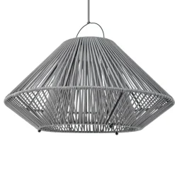 Lindby LED-solcellelampe Austas, grå, Ø 50 cm, USB, IP54