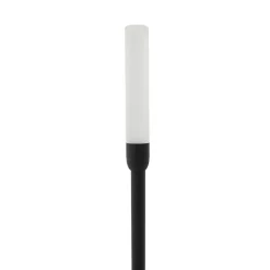 Lindby LED-solcellelampe Balian, sort, aluminium, 3.000 K