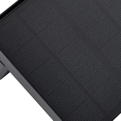 Lindby LED solcellelampe Eleazar, sort, sensor, dæmpbar