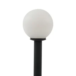 Lindby LED-solcellelampe Freydis, sæt med 5, sort, 2.000 K
