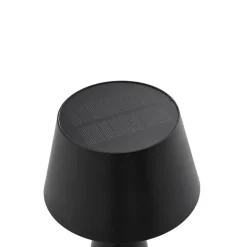 Lindby LED-solcellelampe Lirinor sort plast 13 cm