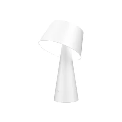 Lindby LED-solcellelampe Lirinor, hvid, plast, Ø 13 cm