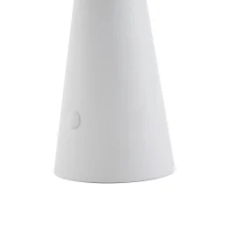 Lindby LED-solcellelampe Lirinor, hvid, plast, Ø 13 cm