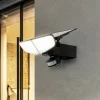 Lindby LED-solcellelampe Naelin, sort, sensor, IP44