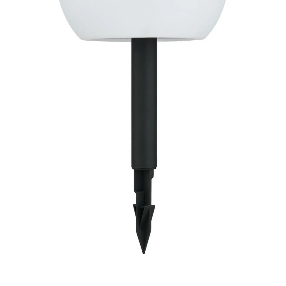 Lindby LED-solcellelamper Lago, RGBW, sæt med 3, kugler, jordspyd