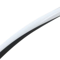 Lindby LED-solcellelampe Sabriel, buet, sort, aluminium, 3000K