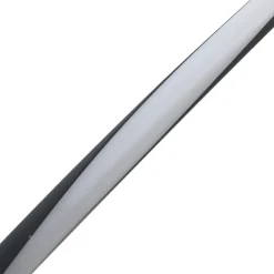 Lindby LED-solcellelampe Sabriel, lige, sort, aluminium, 3000K