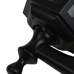 Lindby LED-solcellelampe Sayata, sort, aluminium, lygte