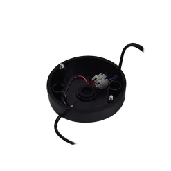 Lindby LED-solcellelampe Virane, sort, aluminium