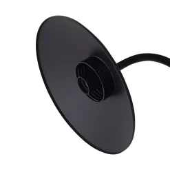 Lindby LED-solcellelampe Virane, sort, aluminium