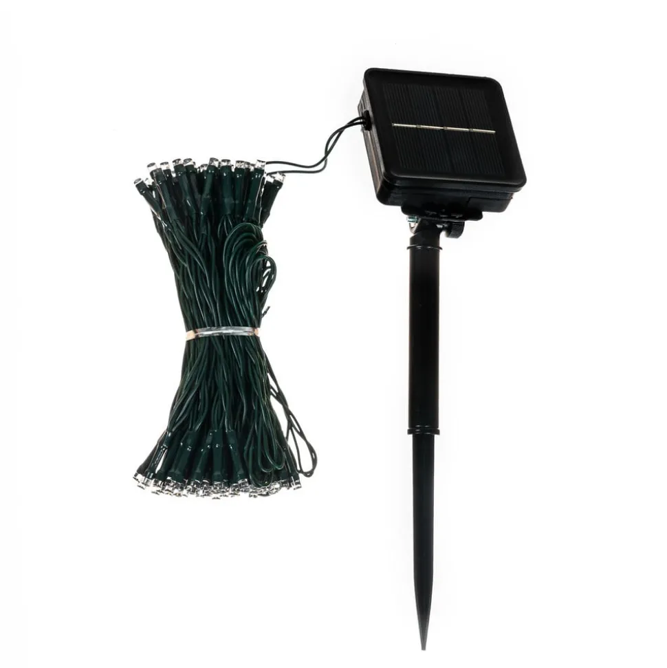 Lindby LED-solcellelyskæde Kaloyan, 100 lys, 1,2 m