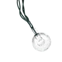 Lindby LED solcellelyskæde Mionel, kugler, 30-flg., 635cm