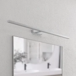 Lindby LED-spejllampe Jukka, 120 cm, krom, metal, IP44