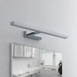 Lindby LED-spejllampe Jukka, 60 cm, krom, metal, IP44
