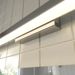 Lindby LED-spejllampe til badeværelset Alenia, 120 cm, krom