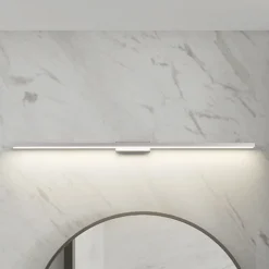 Lindby LED-spejllampe til badeværelset Alenia, 120 cm, IP44, grå