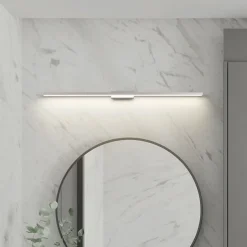 Lindby LED-spejllampe til badeværelset Alenia, 120 cm, IP44, grå