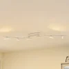Lindby LED-spotlight Eldrin, hvid, 6 lyskilder, lysliste