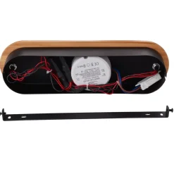 Lindby LED-spotlight Manel, træ, 152 cm lang, 6 lyskilder