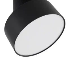 Lindby LED-spotlight Nivoria, Ø 14 cm, sort, drejelig