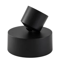 Lindby LED-spotlight Nivoria, Ø 14 cm, sort, drejelig