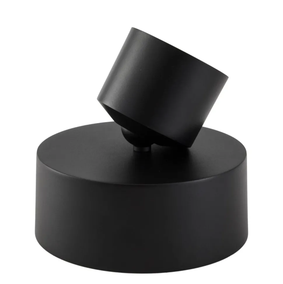Lindby LED-spotlight Nivoria, Ø 14 cm, sort, drejelig