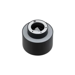 Lindby LED-spotlight Nivoria, 11 x 9 cm, sort, metal