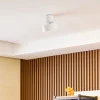 Lindby LED-spotlight Nivoria, Ø 14 cm, hvid, drejelig
