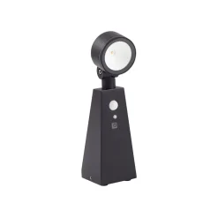 Lindby LED-spotlight Raide, sensor, sort, aluminium