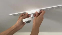 Lindby LED-spot 48 V Lumaro, hvid, Ø 7,3 cm, aluminium, dæmpbar