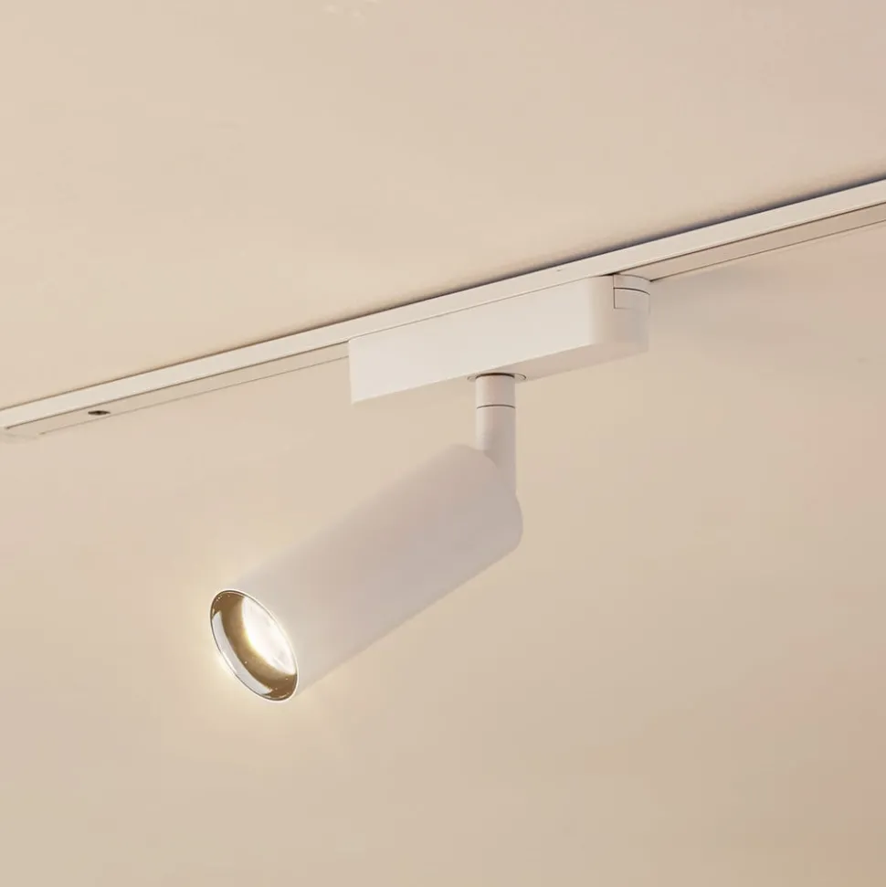 Lindby LED-spot 48 V Lumaro, hvid, Ø 4 cm, aluminium, dæmpbar