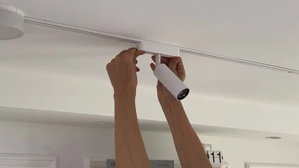 Lindby LED-spot 48 V Lumaro, hvid, Ø 4 cm, aluminium, dæmpbar