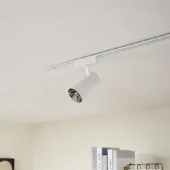 Lindby LED-spot 48 V Lumaro, hvid, Ø7cm, plast, dæmpbar