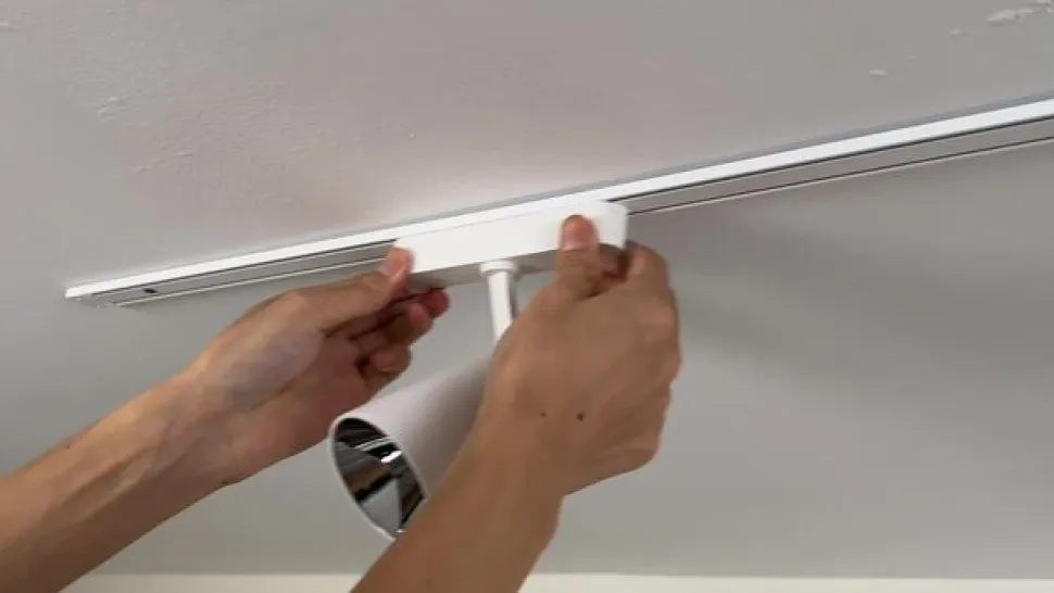 Lindby LED-spot 48 V Lumaro, hvid, Ø7cm, plast, dæmpbar