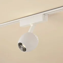 Lindby LED-spot 48 V Lumaro, hvid, Ø6cm, plast, dæmpbar