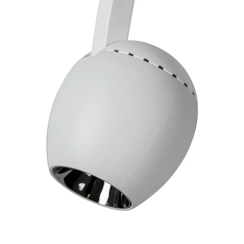 Lindby LED-spot 48 V Lumaro, hvid, Ø6cm, plast, dæmpbar
