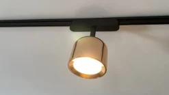 Lindby LED-spot 48 V Lumaro, rosaguld, Ø 8,2 cm, aluminium, dæmpbar